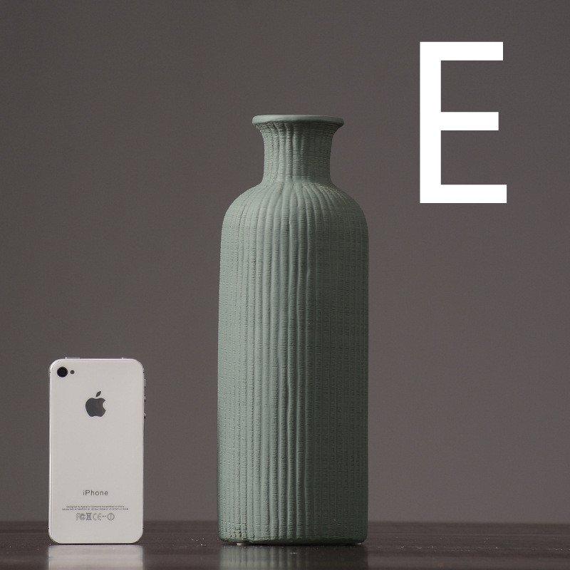 Brown Beige gray Ceramic Flower Vase Pot │ Home Decoration Item