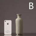Brown Beige gray Ceramic Flower Vase Pot │ Home Decoration Item