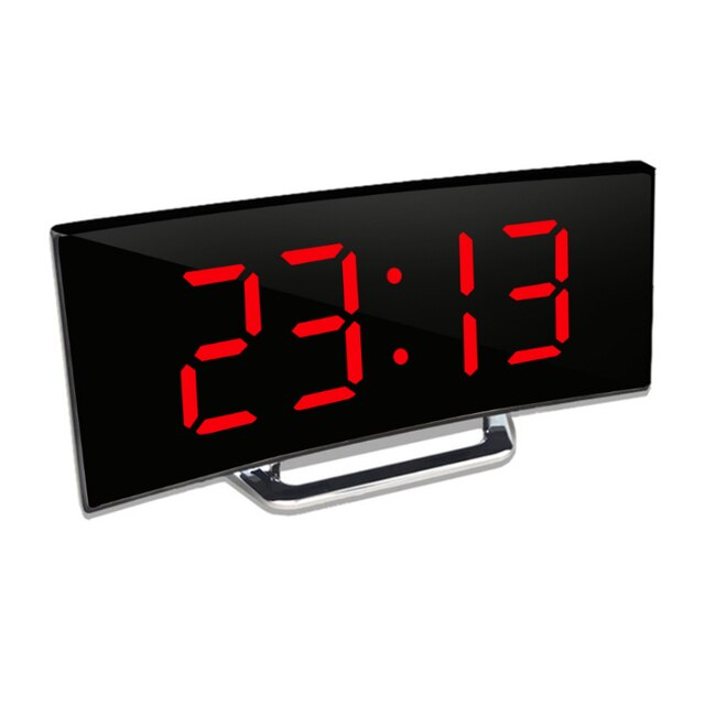 LED Lighting large digital display | Curved LED Digital Clock - Amedea