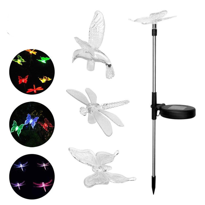 Solar-LED-Garden Lights "colorful Flies"