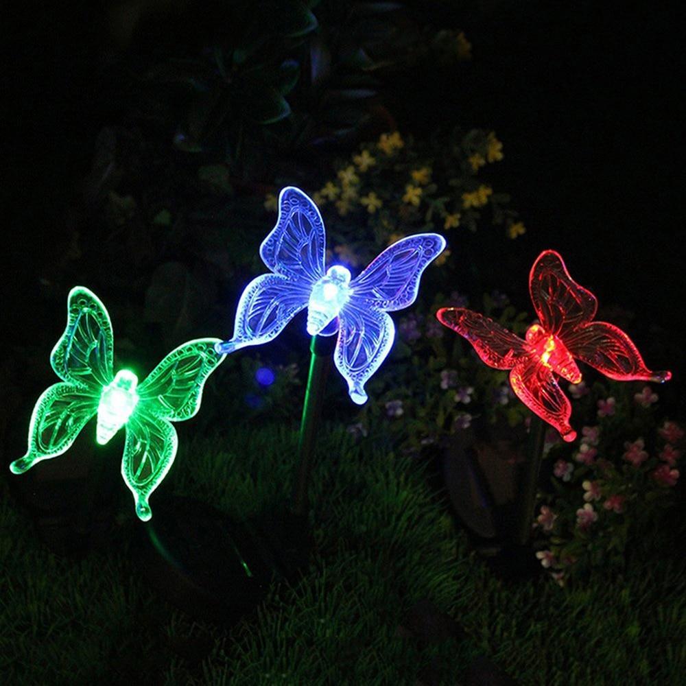 Solar-LED-Garden Lights "colorful Flies"