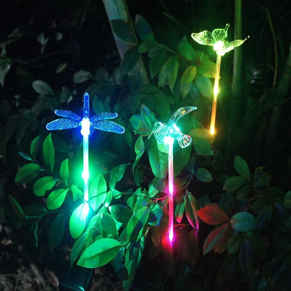 Solar-LED-Garden Lights "colorful Flies"