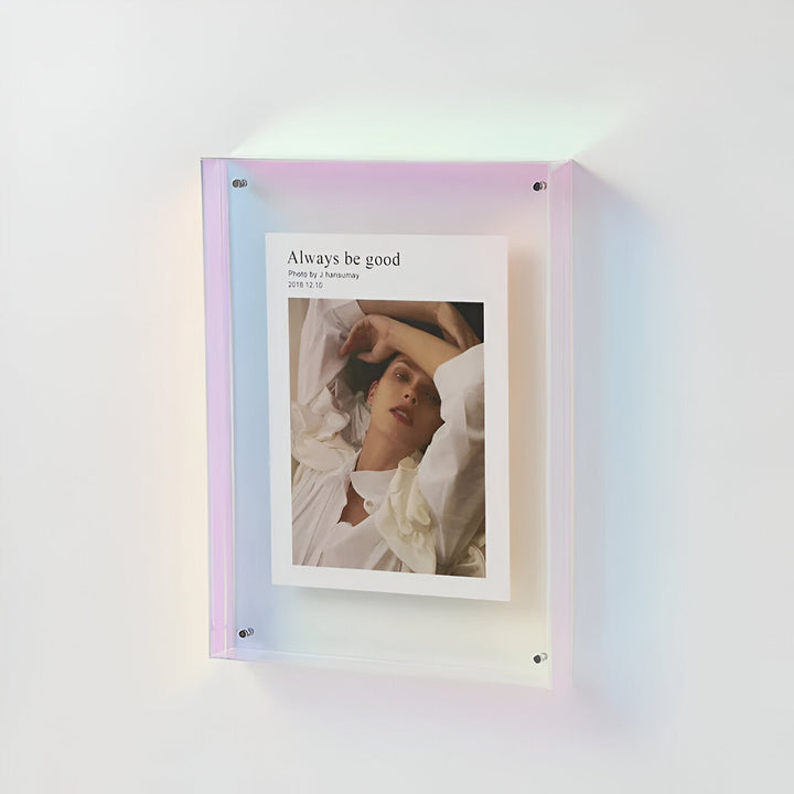 colorful transparent acrylic picture frame