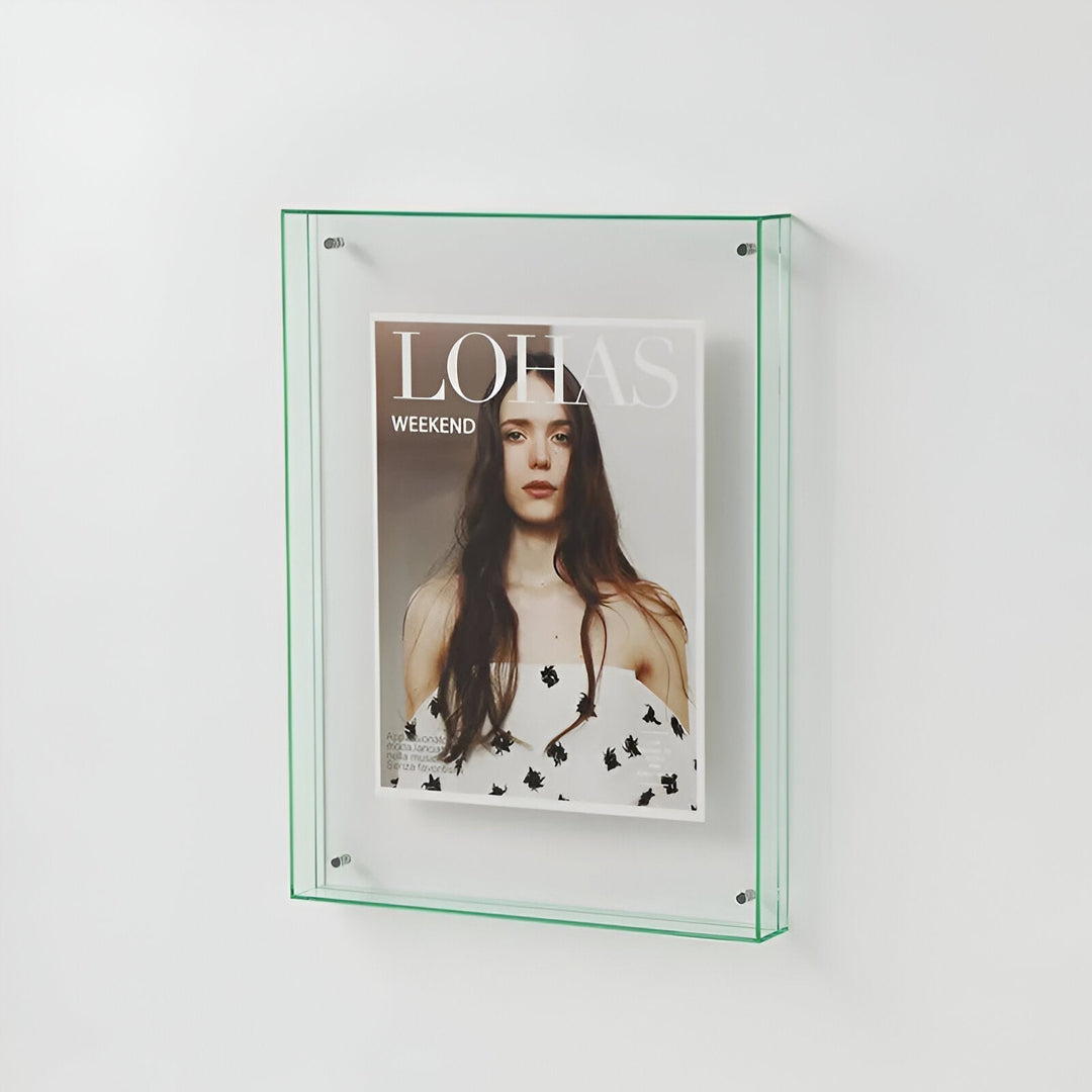 colored transparent acrylic frame for modern displays
