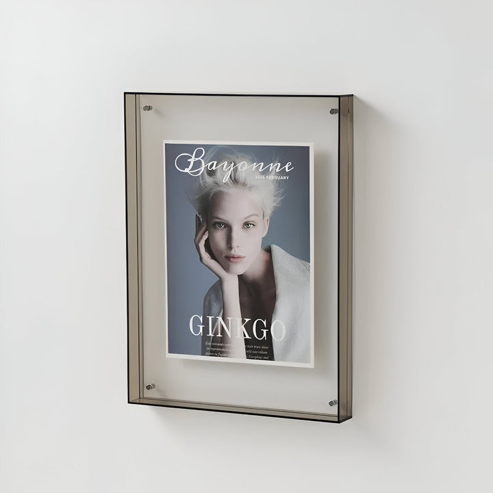 colored transparent acrylic frame for modern displays