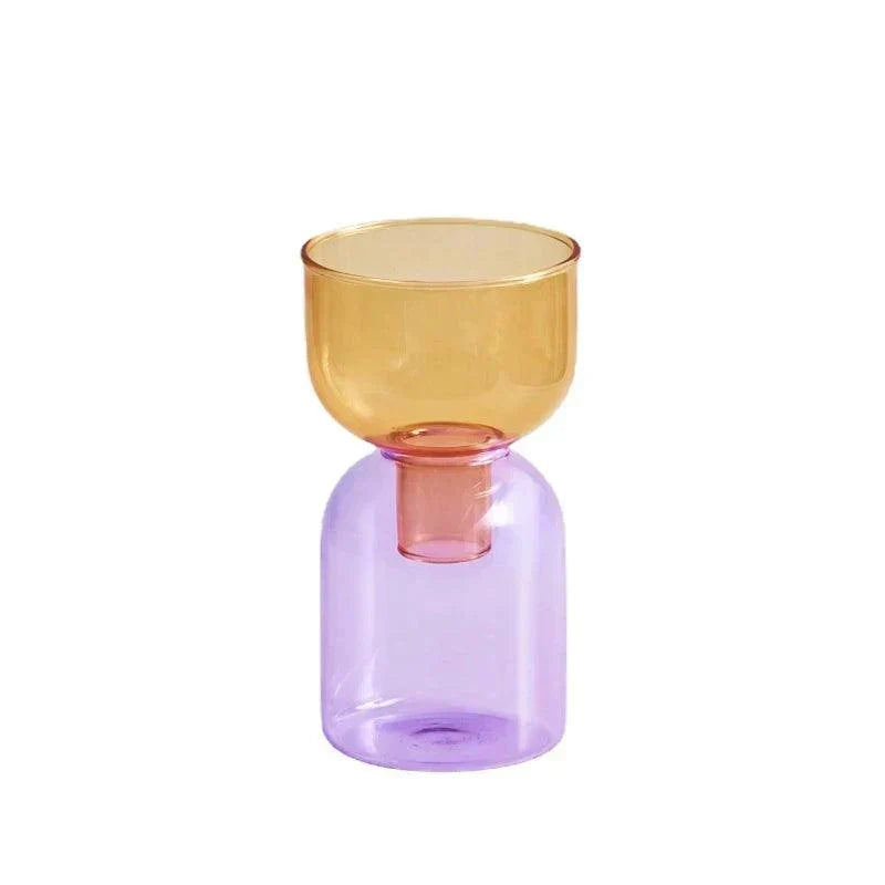 Glass Bodletop Two-Piece Vase