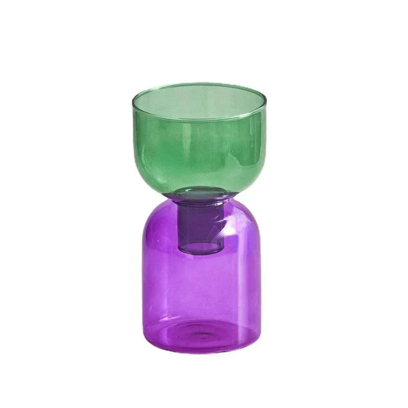 Glass Bodletop Two-Piece Vase