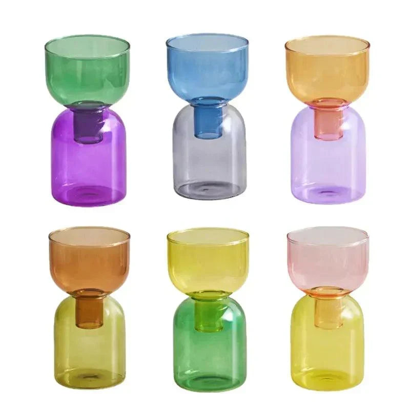 Glass Bodletop Two-Piece Vase