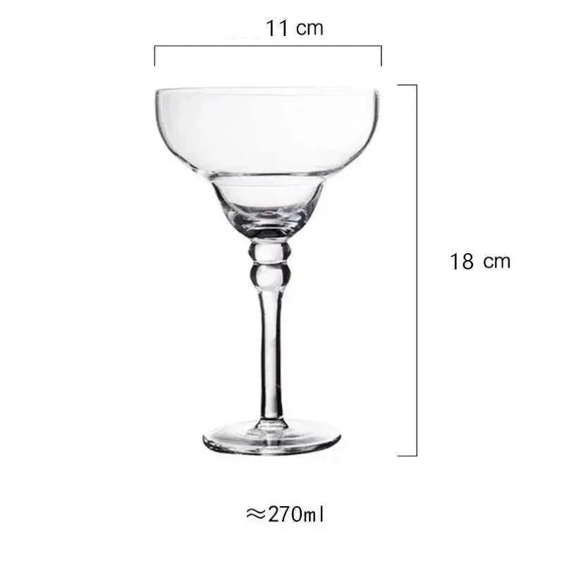 colorful Margarita Cocktail Glass