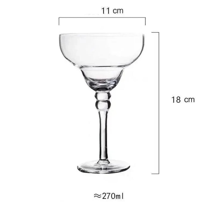 colorful Margarita Cocktail Glass