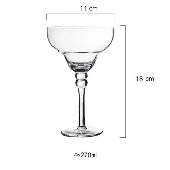 colorful Margarita Cocktail Glass