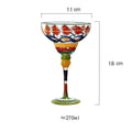 colorful Margarita Cocktail Glass