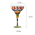 colorful Margarita Cocktail Glass
