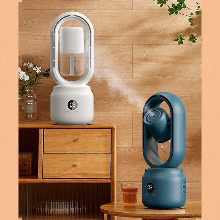 COOLMIST – Portable Bladeless Fan with Humidifier and Night Light