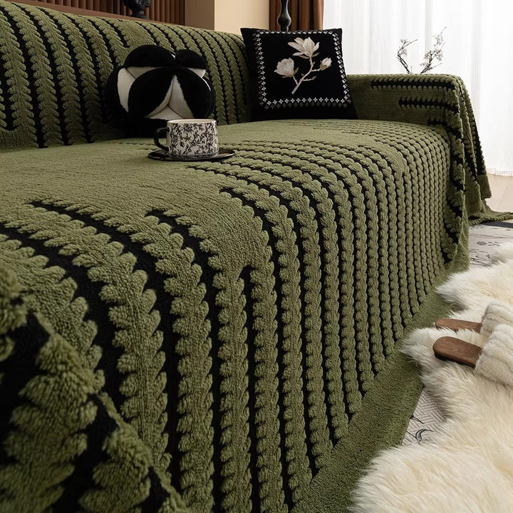 Sofa Cover Vintage Tufted Microfibre Design