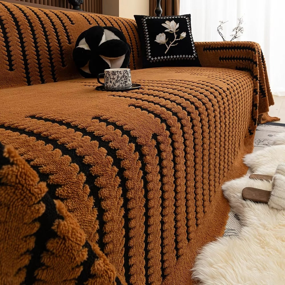 Sofa Cover Vintage Tufted Microfibre Design