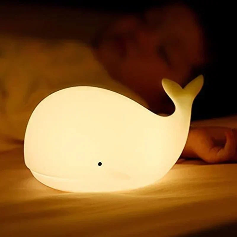 Cute Whale Night Light with color Change - GlowWhale