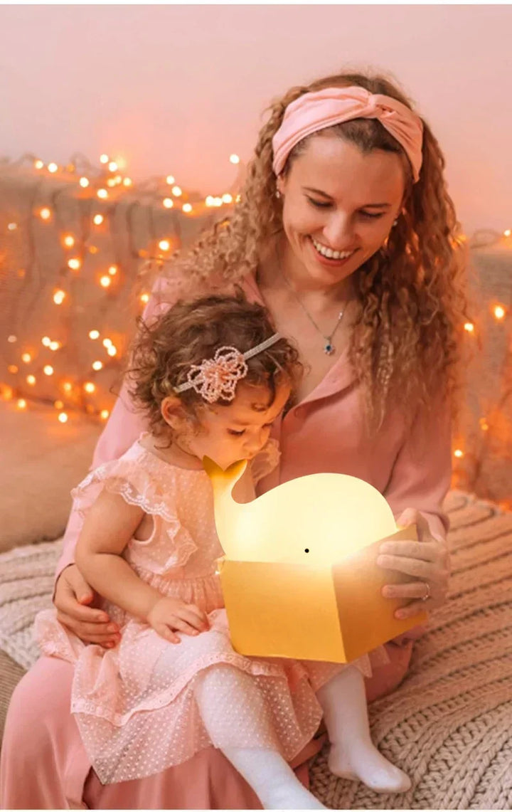 Cute Whale Night Light with color Changing - GlowWhale