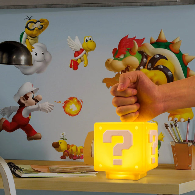 Power-Up Block Night Light - Super Mario-inspired Game Decoration