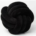 Decorative knotted suede-look ball soft cushion