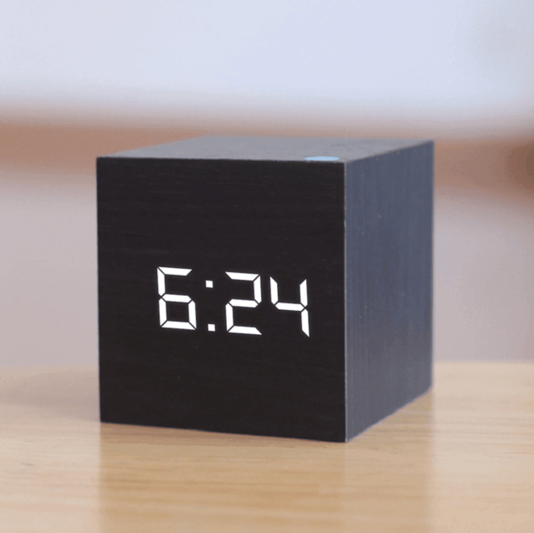 Digital Wood LED Clock