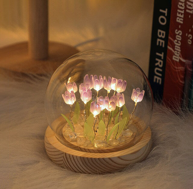 DIY Mini Tulip Flowers Night Lights