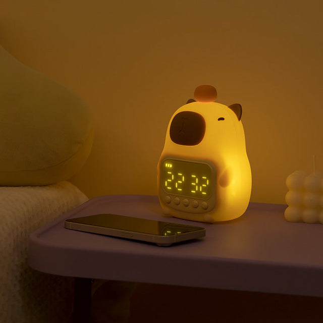 Cute Capybara Night Light LED – Children's Alarm Clock & Night Lamp for Bedroom |