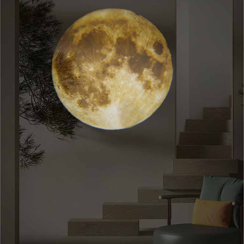 Earth &amp; Moon Projector Lamp | LED Night Light | Cosmic Ambiance with Multiple Modes