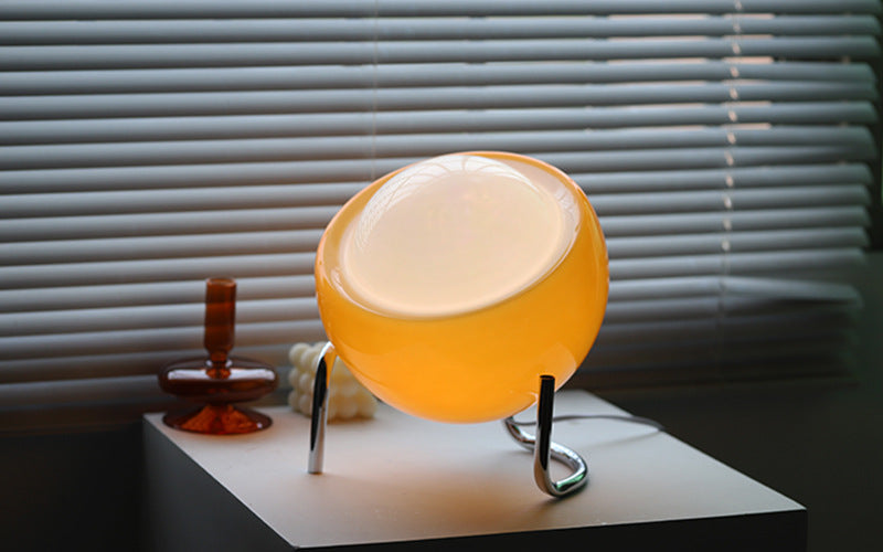 RETRO GLASS TABLE LAMP - AMBIENT NORDIC NIGHT LIGHT