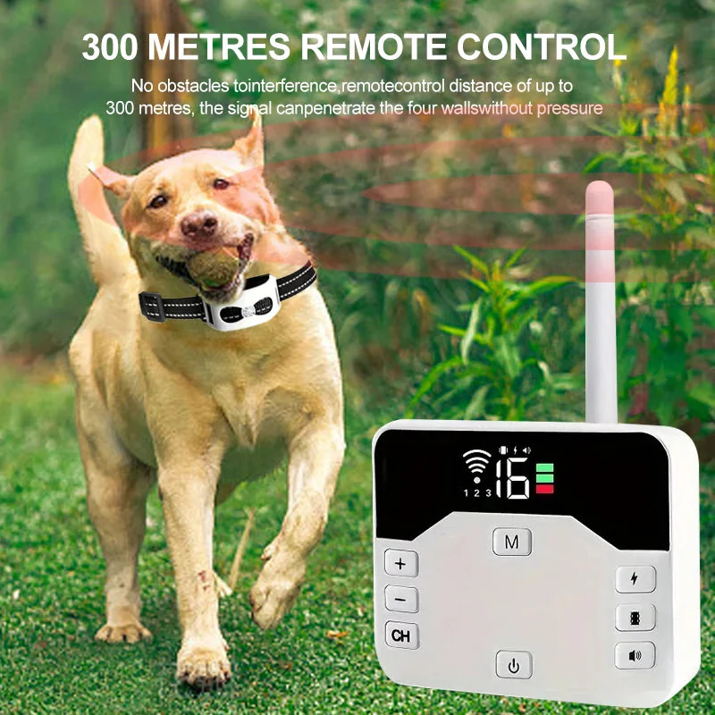 2-in-1 Wireless Dog Fence &amp; Outdoor Training Collar