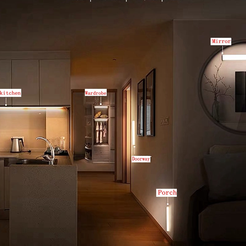 WIRELESS LED NIGHT LIGHT WITH MOTION SENSOR AND RECHARGEABLE BATTERY |