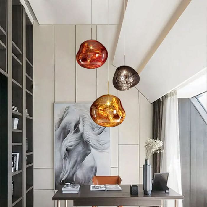 Dynamic Acrylic LED Ceiling Lamp with Mirror Finish