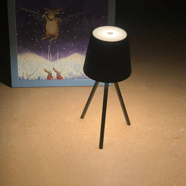 Nordic tripod table lamp - Stylish wireless LED night light