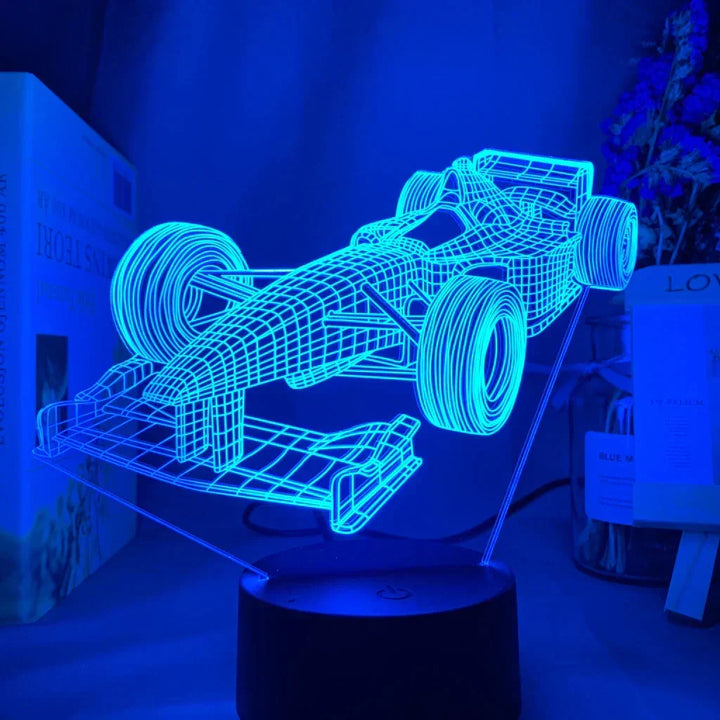Formula-1-3D-Illusion lamp with color mode