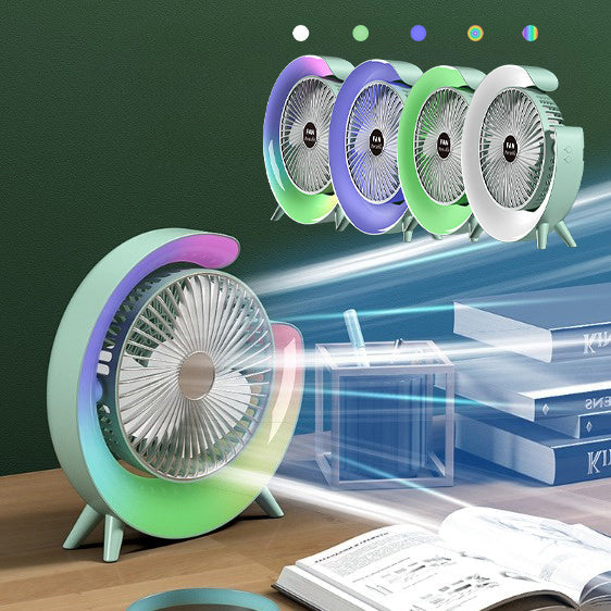 USB-Charging Night Light Mini Fan |