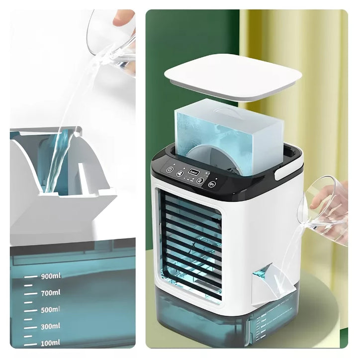 Portable Air Cooler Humidifier Fan with Night Light |