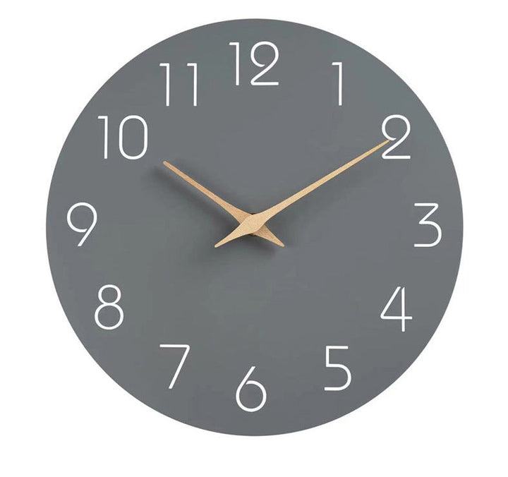 Simple colored Silent Wall Clock 12 Inch