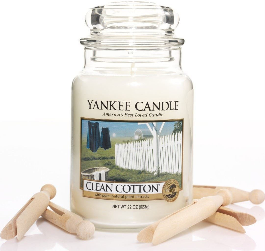 22oz Clean Cotton Yankee Candle