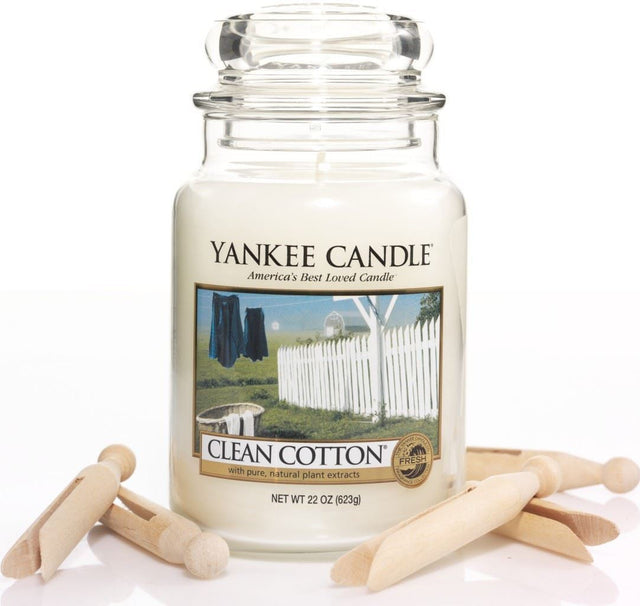 22oz Clean Cotton Yankee Candle