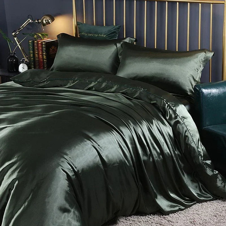 Elegant Satin Silk Bedding Set - Luxurious Comfort for Every Night