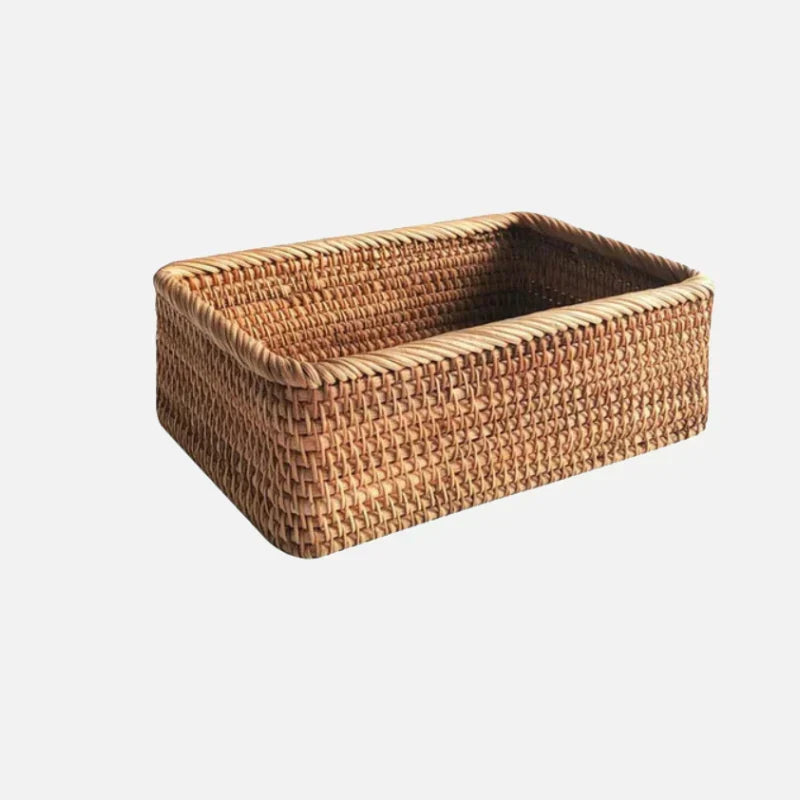 Handwoven Rattan Willow Basket for Storage