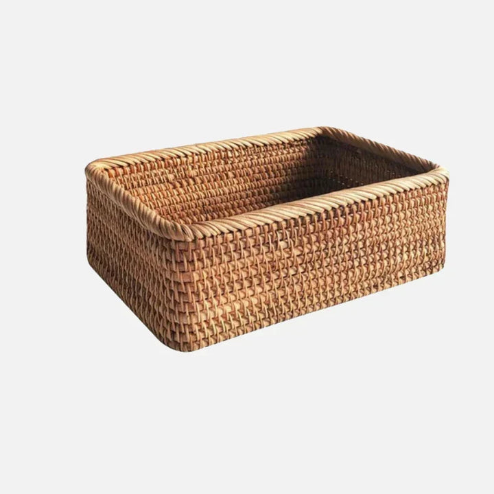 Handwoven Rattan Willow Basket for Storage