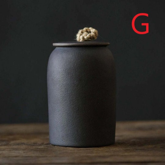 Kitchen Vintage Storage Jar for Cookies and Sugar | Airtight Ceramic Pot Gong Fu