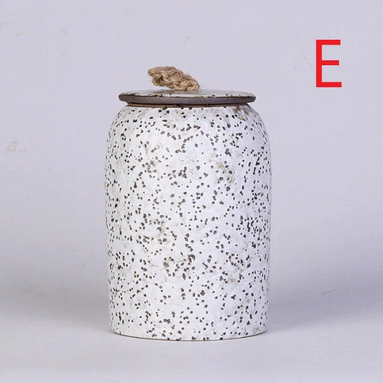 Kitchen Vintage Storage Jar for Cookies and Sugar | Airtight Ceramic Pot Gong Fu