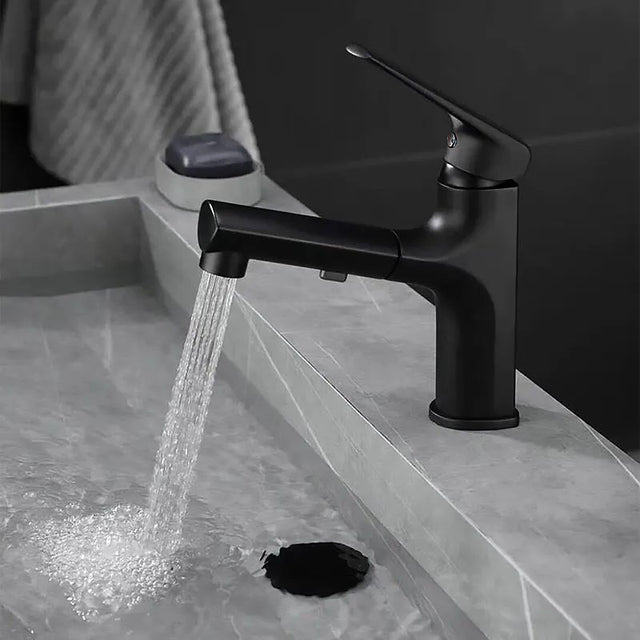 Extendable One-Hand Bath Water Faucet