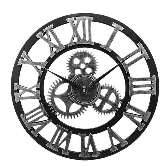 Wall clock in industrial style