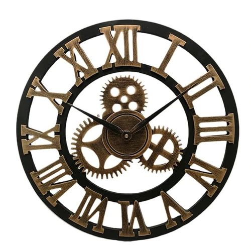 Wall clock in industrial style