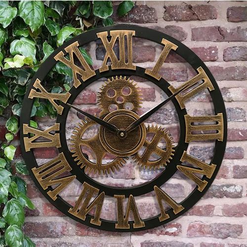 Wall clock in industrial style