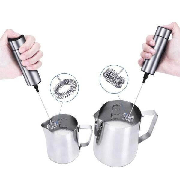 Professional portable coffee milk frother