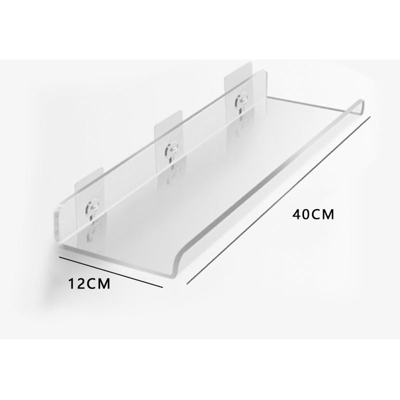 Invisible colored wall-mounted floating shelves